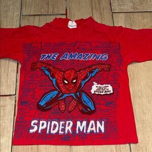 Red Spider-Man Graphic T-Shirt vintage 5/6 T marvel